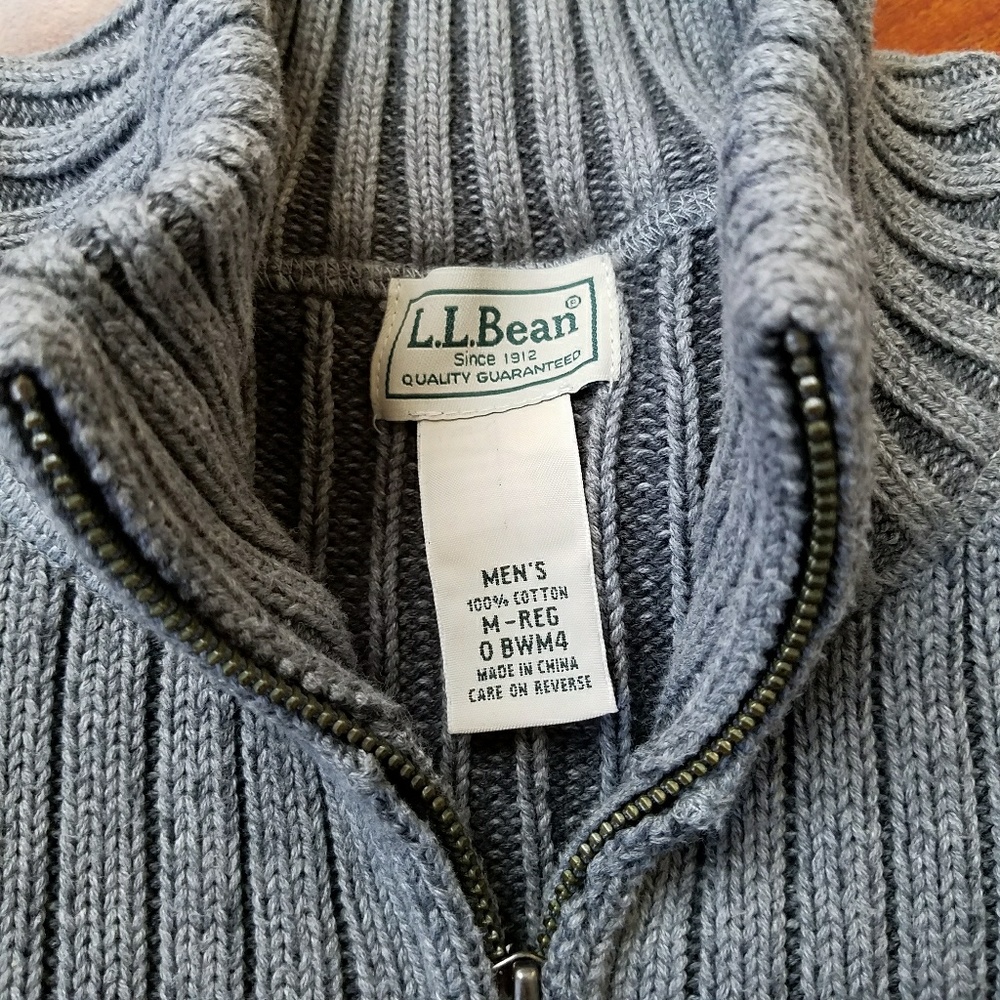 L.L. Bean Zip Up Sweater - Picture 6 of 6